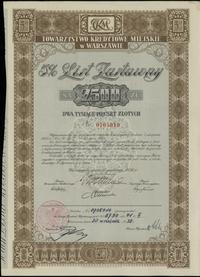 5 % list zastawny na 2500 złotych 15.12.1936, nu