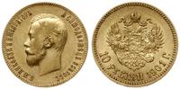 10 rubli 1901 ФЗ, Petersburg, złoto 8, 59 g, ład