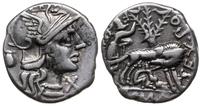 denar 137 pne, Rzym, Aw: głowa Romy w prawo, z p