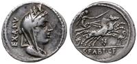 denar 102 pne, Rzym, Aw: głowa Cybeli w prawo, z