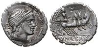 denar serratus 79 pne, Rzym, Aw: Głowa Wenus w p