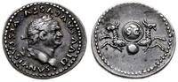 denar pośmiertny 80-81, Rzym, Aw: głowa Wespazja