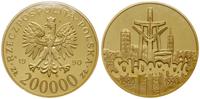 200.000 złotych 1990, USA, Solidarność  1980-199