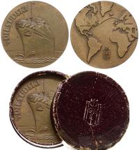 Polska, medal niesygnowany z okazji pierwszej podróży statku M/S Piłsudski, 1935
