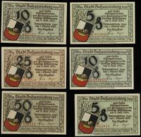 zestaw 6 banknotów, 5 i 10 fenigów 1.10.1920 z N