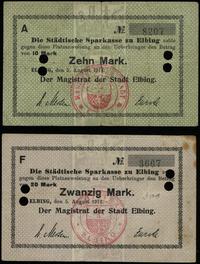 Prusy Zachodnie, 10 i 20 marek, 5.08.1914