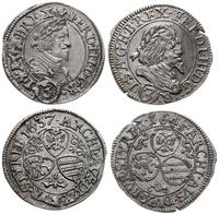 Austria, zestaw: 2 x 3 krajcary, 1637, 1645