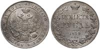 rubel 1834, Petersburg, moneta w bardzo ładnym s