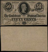 50 centów 17.02.1864, seria C 91159, pięknie zac
