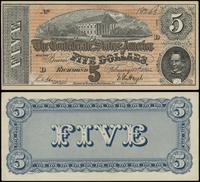 5 dolarów 17.02.1864, seria 6 - D, numeracja 183