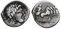 denar 86 pne, Rzym, Aw: Głowa Apollina w prawo; 