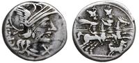 denar 146, Rzym, Aw: Głowa Romy w prawo, za nią 