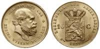 10 guldenów 1877, Utrecht, złoto 6.73 g, Schulma