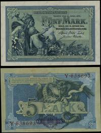 5 marek 31.10.1904, seria Y, numeracja 638693, z
