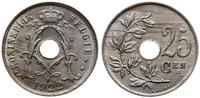 25 centimes 1922, miedzionikiel, pięknie zachowa