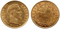 5 franków 1860/BB, Strasbourg, złoto 1.62 g