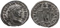follis 295, Siscia, Aw: popiersie cesarza w wień