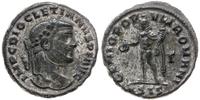 follis 295, Siscia, Aw: popiersie cesarza w wień