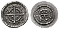 denar 1131-1141, Aw: Długi krzyż z centralnym kó