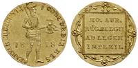 dukat 1818, Utrecht, złoto 3.50 g, Delmonte 1188