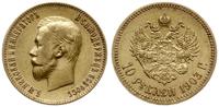 10 rubli 1903 AP, Petersburg, złoto 8.59 g, Fr. 