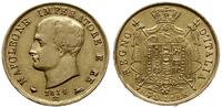 40 lirów 1814 M, Mediolan, złoto 12.85 g, ładne,