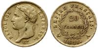 20 franków 1811 A, Paryż, złoto 6.41 g, niewielk