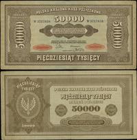 50.000 marek 10.10.1922, seria W, numeracja 3717