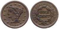 1 cent 1851, Filadelfia, typ Braided Hair