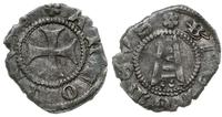 denar 1375-1381, Aw: Krzyż równoramienny i napis