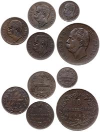 zestaw 5 monet, w skład zestawu wchodzą: 1 cente
