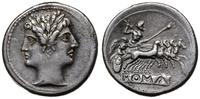 Republika Rzymska, didrachma (kwadrygatus), 225-214 pne