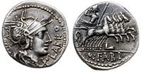 Republika Rzymska, denar, 124 pne