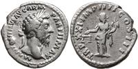 denar 166-167, Rzym, Aw: Głowa cesarza w prawo, 