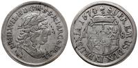 ort 1674 H.S., Królewiec, rzadszy typ monety, Ne