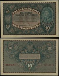 10 marek polskich 23.08.1919, seria II-AT, numer