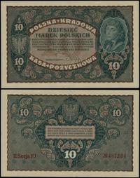 10 marek polskich 23.08.1919, seria II-FJ numera