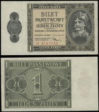 1 złoty 1.10.1938, seria IK, numeracja 8161123, 