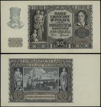 20 złotych 1.03.1940, seria K, numeracja 0733987
