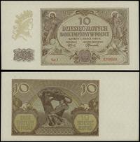 10 złotych 1.03.1940, seria J, numeracja 3706529