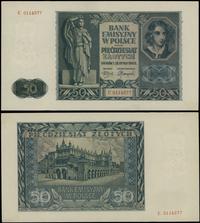 50 złotych 1.08.1941, seria E, numeracja 0114577