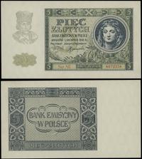 5 złotych 1.08.1941, seria AE, numeracja 4672334