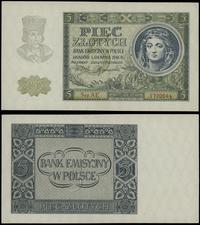 5 złotych 1.08.1941, seria AE, numeracja 1720644