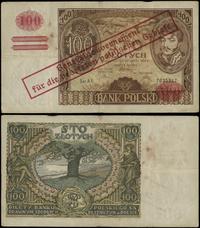 100 złotych 9.11.1934, seria AX, numeracja 70252