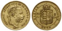 20 franków = 8 forintów 1875 KB, Kremnica, złoto