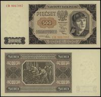 500 złotych 1.07.1948, seria CB, numeracja 90679