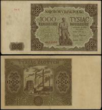 1.000 złotych 15.07.1947, seria K, numeracja 011