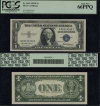 1 dolar 1935 F, seria Q 80839368 I, niebieska pi