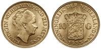 10 guldenów 1933, Utrecht, złoto 6.72 g, pięknie
