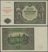 500 złotych 15.01.1946, seria I 9778025, z okoli